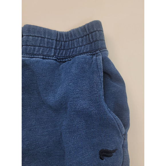 Fabletics Cut Off Lounge Shorts Size Medium Blue Stretch Waist Pockets Raw Hem - Picture 4 of 11